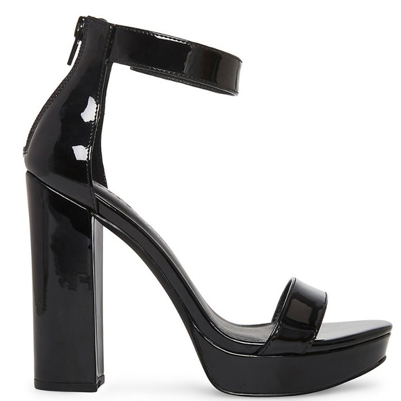 madden girl Siren Women's Platform High block heel Dress Sandals Prom Black - Picture 7 of 7